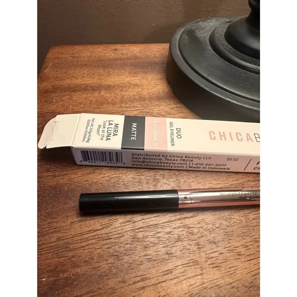 CHICABEAUTY Duo Gel Eyeliner - Shimmer & Matte (black) BNIB